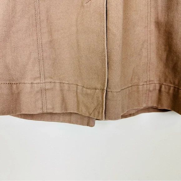 OLD NAVY Women’s Trench Coat Tan Double Breasted Cotton Twill, Size M - Picture 9 of 10